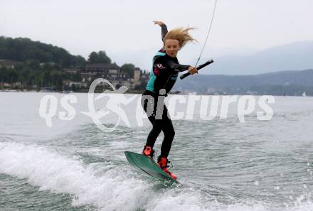 Wakeboard.   Mara Salmina. Poertschach, am 15.6.2019.
Foto: Kuess
---
pressefotos, pressefotografie, kuess, qs, qspictures, sport, bild, bilder, bilddatenbank
