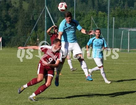 Fussball 1. KLasse C. Metnitztal gegen Launsdorf. Martin Kotulsky, (Metnitztal), Bernhard Raphael Dolzer  (Launsdorf). Grades, am 18.8.2019.
Foto: Kuess
www.qspictures.net
---
pressefotos, pressefotografie, kuess, qs, qspictures, sport, bild, bilder, bilddatenbank