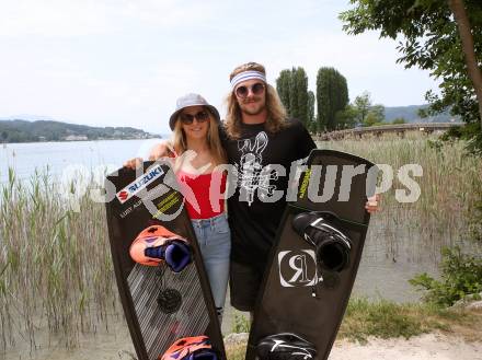 Wakeboard.   Mara Salmina, Nico Juritsch. Poertschach, am 15.6.2019.
Foto: Kuess
---
pressefotos, pressefotografie, kuess, qs, qspictures, sport, bild, bilder, bilddatenbank
