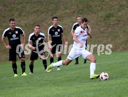 Fussball. Kaerntner Liga. Maria Saal gegen Dellach/Gail.  Christopher Wadl (Maria Saal). Maria Saal, 24.8.2019.
Foto: Kuess
www.qspictures.net
---
pressefotos, pressefotografie, kuess, qs, qspictures, sport, bild, bilder, bilddatenbank