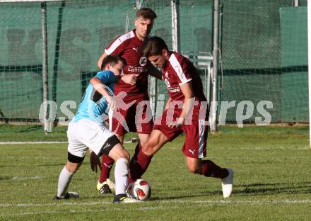 Fussball 1. KLasse C. Metnitztal gegen Launsdorf. Florian Londer, (Metnitztal),  Daniel Globotschnig  (Launsdorf). Grades, am 18.8.2019.
Foto: Kuess
www.qspictures.net
---
pressefotos, pressefotografie, kuess, qs, qspictures, sport, bild, bilder, bilddatenbank