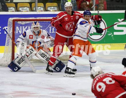 Eishockey, Europa Champions Hockey League.  KAC gegen Tappara Tampere (Finnland). Marco Richter,  (KAC), Christian Heljanko, Tuuka Maentylae  (Tappara Tampere). Klagenfurt, am 29.8.2019.
Foto: Kuess
www.qspictures.net
---
pressefotos, pressefotografie, kuess, qs, qspictures, sport, bild, bilder, bilddatenbank