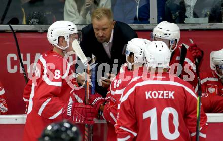 Eishockey, Europa Champions Hockey League.  KAC gegen Tappara Tampere (Finnland).  Trainer Petri Matikainen (KAC). Klagenfurt, am 29.8.2019.
Foto: Kuess
www.qspictures.net
---
pressefotos, pressefotografie, kuess, qs, qspictures, sport, bild, bilder, bilddatenbank
