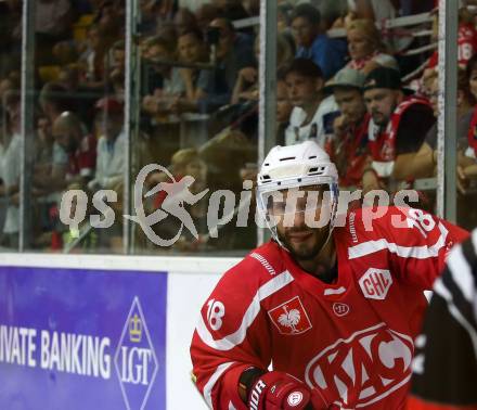 Eishockey. CHL. Europa Champions Hockey League.  KAC gegen Frisk Asker (Norwegen). Thomas Koch (KAC). Klagenfurt, am 31.8.2019.
Foto: Kuess
www.qspictures.net
---
pressefotos, pressefotografie, kuess, qs, qspictures, sport, bild, bilder, bilddatenbank