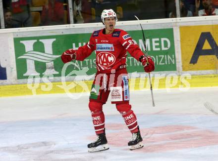 EBEL. Eishockey Bundesliga. KAC gegen	Hydro Fehervar AV 19.  Torjubel Marco Richter,  (KAC). Klagenfurt, am 13.9.2019.
Foto: Kuess
www.qspictures.net

---
pressefotos, pressefotografie, kuess, qs, qspictures, sport, bild, bilder, bilddatenbank