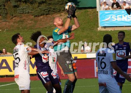 Fussball Bundesliga. RZ Pellets WAC gegen FK Austria Wien. Nemanja Rnic, Alexander Kofler (WAC), Erik Ross Palmer-Brown (Wien). Wolfsberg, am 15.9.2019.
Foto: Kuess
www.qspictures.net

---
pressefotos, pressefotografie, kuess, qs, qspictures, sport, bild, bilder, bilddatenbank