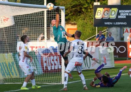 Fussball Bundesliga. RZ Pellets WAC gegen FK Austria Wien. Romano Christian Schmid, Alexander Kofler, Marcel Ritzmaier (WAC), Alon Turgeman (Wien). Wolfsberg, am 15.9.2019.
Foto: Kuess
www.qspictures.net

---
pressefotos, pressefotografie, kuess, qs, qspictures, sport, bild, bilder, bilddatenbank