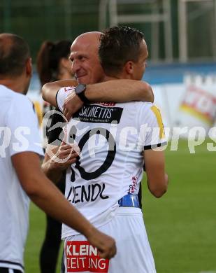 Fussball Bundesliga. RZ Pellets WAC gegen FK Austria Wien.  Trainer Gerhard Struber, Michael Liendl (WAC). Wolfsberg, am 15.9.2019.
Foto: Kuess
www.qspictures.net

---
pressefotos, pressefotografie, kuess, qs, qspictures, sport, bild, bilder, bilddatenbank