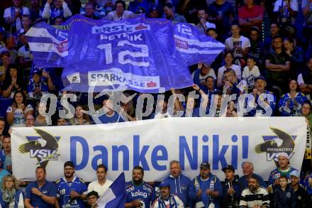 EBEL. Eishockey Bundesliga. EC VSV gegen HCB Suedtirol Alperia. Fans  (VSV). Villach, am 15.9.2019.
Foto: Kuess
www.qspictures.net
---
pressefotos, pressefotografie, kuess, qs, qspictures, sport, bild, bilder, bilddatenbank