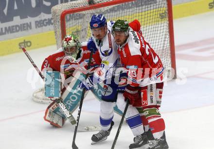 EBEL. Eishockey Bundesliga. EC VSV gegen HCB Suedtirol Alperia.  Alagic Adis (VSV), Marchetti Stefano, Irving Leland (Bozen). Villach, am 15.9.2019.
Foto: Kuess
www.qspictures.net
---
pressefotos, pressefotografie, kuess, qs, qspictures, sport, bild, bilder, bilddatenbank