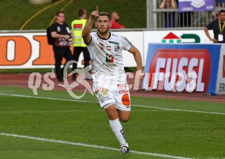 Fussball Bundesliga. RZ Pellets WAC gegen FK Austria Wien. Torjubel Shon Zalman Weissman (WAC). Wolfsberg, am 15.9.2019.
Foto: Kuess
www.qspictures.net

---
pressefotos, pressefotografie, kuess, qs, qspictures, sport, bild, bilder, bilddatenbank