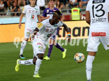 Fussball Bundesliga. RZ Pellets WAC gegen FK Austria Wien.  Anderson Niangbo (WAC). Wolfsberg, am 15.9.2019.
Foto: Kuess
www.qspictures.net

---
pressefotos, pressefotografie, kuess, qs, qspictures, sport, bild, bilder, bilddatenbank