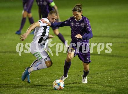 Fussball OEFB-Cup. SK Austria Klagenfurt gegen SK Puntigamer Sturm Graz. Patrick Greil,  (Austria Klagenfurt), Bekim Balaj (Graz). Klagenfurt, am 25.9.2019.
Foto: Kuess
www.qspictures.net
---
pressefotos, pressefotografie, kuess, qs, qspictures, sport, bild, bilder, bilddatenbank