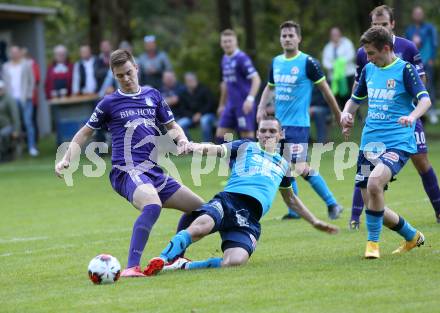 Fussball. 1. Klasse D. Eisenkappel gegen Globasnitz.  David Smrtnik (Eisenkappel), Andrej Rebernik (Globasnitz). Eisenkappel, 21.9.2019.  
Foto: Kuess
www.qspictures.net
---
pressefotos, pressefotografie, kuess, qs, qspictures, sport, bild, bilder, bilddatenbank