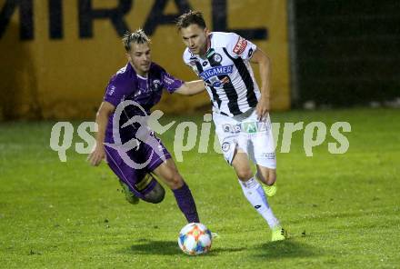 Fussball OEFB-Cup. SK Austria Klagenfurt gegen SK Puntigamer Sturm Graz. Daniel Steinwender, (Austria Klagenfurt), Stefan Hierlaender (Graz). Klagenfurt, am 25.9.2019.
Foto: Kuess
www.qspictures.net
---
pressefotos, pressefotografie, kuess, qs, qspictures, sport, bild, bilder, bilddatenbank