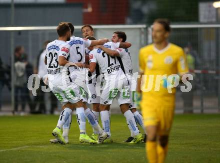 Fussball OEFB-Cup. SK Austria Klagenfurt gegen SK Puntigamer Sturm Graz. Torjubel  (Graz). Klagenfurt, am 25.9.2019.
Foto: Kuess
www.qspictures.net
---
pressefotos, pressefotografie, kuess, qs, qspictures, sport, bild, bilder, bilddatenbank