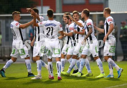 Fussball OEFB-Cup. SK Austria Klagenfurt gegen SK Puntigamer Sturm Graz. Torjubel (Graz). Klagenfurt, am 25.9.2019.
Foto: Kuess
www.qspictures.net
---
pressefotos, pressefotografie, kuess, qs, qspictures, sport, bild, bilder, bilddatenbank