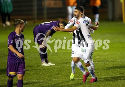 Fussball OEFB-Cup. SK Austria Klagenfurt gegen SK Puntigamer Sturm Graz. Torjubel Juan Maria Dominguez Lamas (Graz). Klagenfurt, am 25.9.2019.
Foto: Kuess
www.qspictures.net
---
pressefotos, pressefotografie, kuess, qs, qspictures, sport, bild, bilder, bilddatenbank