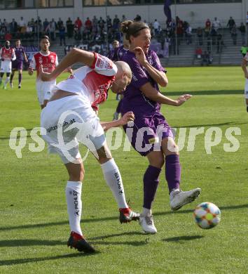 Fussball 2. Liga. SK Austria Klagenfurt gegen SK Vorwaerts Steyr. Patrick Greil, (Austria Klagenfurt), Thomas Himmelfreundpointner  (Vorwaerts Steyr). Klagenfurt, am 29.9.2019.
Foto: Kuess
www.qspictures.net
---
pressefotos, pressefotografie, kuess, qs, qspictures, sport, bild, bilder, bilddatenbank
