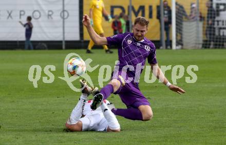 Fussball 2. Liga. SK Austria Klagenfurt gegen SK Vorwaerts Steyr. Markus Rusek, (Austria Klagenfurt), Kevin Brandstaetter  (Vorwaerts Steyr). Klagenfurt, am 29.9.2019.
Foto: Kuess
www.qspictures.net
---
pressefotos, pressefotografie, kuess, qs, qspictures, sport, bild, bilder, bilddatenbank
