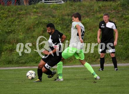 Fussball. 2. Klasse C. Gurk gegen Soerg. Thorsten Krassnitzer (Gurk), Denis Sahitaj  (Soerg). Gurk, 28.9.2019.
Foto: Kuess
www.qspictures.net
---
pressefotos, pressefotografie, kuess, qs, qspictures, sport, bild, bilder, bilddatenbank