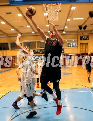 Basketball 2. Bundesliga. Grunddurchgang 3. Runde. KOS Celovec gegen Mistelbach Mustangs.  Lovro Fizuleto,  (KOS Celovec), Michal Kremen (Mustangs). Klagenfurt, am 5.10.2019.
Foto: Kuess
www.qspictures.net

---
pressefotos, pressefotografie, kuess, qs, qspictures, sport, bild, bilder, bilddatenbank