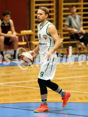 Basketball 2. Bundesliga. Grunddurchgang 3. Runde. KOS Celovec gegen Mistelbach Mustangs. Tim Huber (KOS Celovec). Klagenfurt, am 5.10.2019.
Foto: Kuess
www.qspictures.net

---
pressefotos, pressefotografie, kuess, qs, qspictures, sport, bild, bilder, bilddatenbank