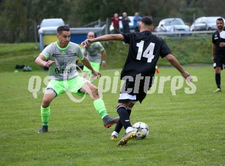Fussball. 2. Klasse C. Gurk gegen Soerg. Thorsten Mueller (Gurk), Shpejtim Sahitaj (Soerg). Gurk, 28.9.2019.
Foto: Kuess
www.qspictures.net
---
pressefotos, pressefotografie, kuess, qs, qspictures, sport, bild, bilder, bilddatenbank