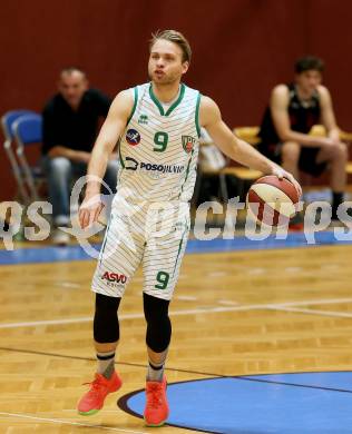 Basketball 2. Bundesliga. Grunddurchgang 3. Runde. KOS Celovec gegen Mistelbach Mustangs. Tim Huber (KOS Celovec). Klagenfurt, am 5.10.2019.
Foto: Kuess
www.qspictures.net

---
pressefotos, pressefotografie, kuess, qs, qspictures, sport, bild, bilder, bilddatenbank