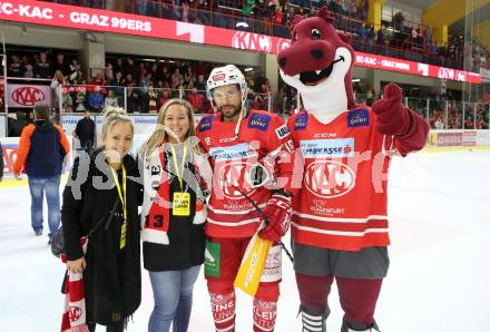 EBEL. Eishockey Bundesliga. KAC gegen	Moser Medical Graz99ers. Antenne Fan Bank. Thomas Koch (KAC). Klagenfurt, am 6.10.2019.
Foto: Kuess
www.qspictures.net

---
pressefotos, pressefotografie, kuess, qs, qspictures, sport, bild, bilder, bilddatenbank