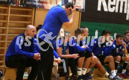 Handball Bundesliga. HLA. SC Kelag Ferlach gegen UHK Krems. Trainer Sinisa Markota (SCF). Ferlach, am 28.9.2019.
Foto: Kuess
www.qspictures.net
---
pressefotos, pressefotografie, kuess, qs, qspictures, sport, bild, bilder, bilddatenbank