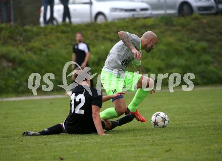 Fussball. 2. Klasse C. Gurk gegen Soerg. Dragan Sprecakovic, (Gurk), Florian Thomas Friedrich Knierlinger (Soerg). Gurk, 28.9.2019.
Foto: Kuess
www.qspictures.net
---
pressefotos, pressefotografie, kuess, qs, qspictures, sport, bild, bilder, bilddatenbank