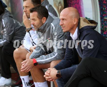 Fussball Bundesliga. RZ Pellets WAC gegen spusu SKN St. Poelten. Co-Trainer Hannes Jochum, Trainer Gerhard Struber (WAC). Wolfsberg, am 6.10.2019.
Foto: Kuess
www.qspictures.net

---
pressefotos, pressefotografie, kuess, qs, qspictures, sport, bild, bilder, bilddatenbank