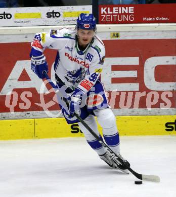 EBEL. Eishockey Bundesliga. EC VSV gegen Moser Medical Graz99ers.   Anton Karlsson (VSV). Villach, am 13.10.2019.
Foto: Kuess
www.qspictures.net
---
pressefotos, pressefotografie, kuess, qs, qspictures, sport, bild, bilder, bilddatenbank
