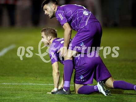Fussball 2. Liga. SK Austria Klagenfurt gegen  SV Horn. Darijo Pecirep, Markus Rusek (Austria Klagenfurt). Klagenfurt, am 18.10.2019.
Foto: Kuess
www.qspictures.net
---
pressefotos, pressefotografie, kuess, qs, qspictures, sport, bild, bilder, bilddatenbank