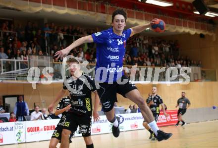 HLA. Handball BUndesliga. SC Kelag Ferlach gegen HSG Remus Baernbach/Koeflach. Mathias Rath (SCF). Ferlach, am 12.10.2019.
Foto: Kuess
www.qspictures.net

---
pressefotos, pressefotografie, kuess, qs, qspictures, sport, bild, bilder, bilddatenbank