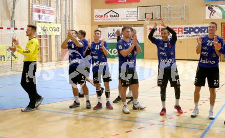 HLA. Handball BUndesliga. SC Kelag Ferlach gegen HSG Remus Baernbach/Koeflach. Jubel Ferlach. Ferlach, am 12.10.2019.
Foto: Kuess
www.qspictures.net

---
pressefotos, pressefotografie, kuess, qs, qspictures, sport, bild, bilder, bilddatenbank