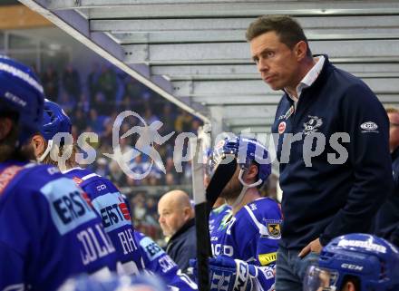 EBEL. Eishockey Bundesliga. EC VSV gegen Dornbirn Bulldogs	.  Trainer Jyrki Aho (VSV). Villach, am 20.10.2019.
Foto: Kuess
www.qspictures.net
---
pressefotos, pressefotografie, kuess, qs, qspictures, sport, bild, bilder, bilddatenbank