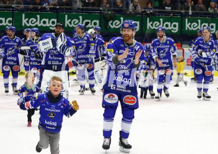 EBEL. Eishockey Bundesliga. EC VSV gegen Dornbirn Bulldogs	.  Jubel Jamie Fraser (VSV). Villach, am 20.10.2019.
Foto: Kuess
www.qspictures.net
---
pressefotos, pressefotografie, kuess, qs, qspictures, sport, bild, bilder, bilddatenbank