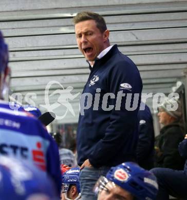 EBEL. Eishockey Bundesliga. EC VSV gegen Dornbirn Bulldogs	.  Trainer Jyrki Aho (VSV). Villach, am 20.10.2019.
Foto: Kuess
www.qspictures.net

---
pressefotos, pressefotografie, kuess, qs, qspictures, sport, bild, bilder, bilddatenbank