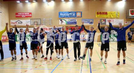 HLA. Handball BUndesliga. SC Kelag Ferlach gegen HSG Remus Baernbach/Koeflach. Jubel Ferlach. Ferlach, am 12.10.2019.
Foto: Kuess
www.qspictures.net

---
pressefotos, pressefotografie, kuess, qs, qspictures, sport, bild, bilder, bilddatenbank