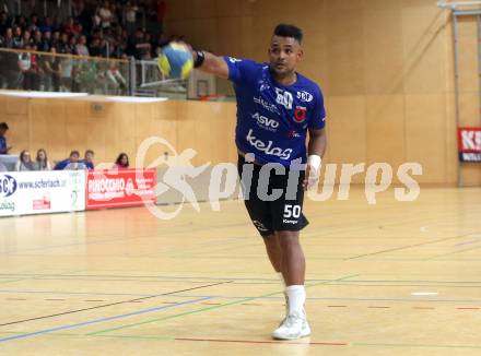 HLA. Handball BUndesliga. SC Kelag Ferlach gegen HSG Remus Baernbach/Koeflach. Adonis Gonzales Martinez (SCF). Ferlach, am 12.10.2019.
Foto: Kuess
www.qspictures.net

---
pressefotos, pressefotografie, kuess, qs, qspictures, sport, bild, bilder, bilddatenbank