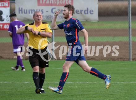 Fussball Unterliga Ost. Woelfnitz gegen SK Austria KLagenfurt. Torjubel Patrick Leczek (Woelfnitz). Woelfnitz, am 19.10.2019.
Foto: Kuess
www.qspictures.net

---
pressefotos, pressefotografie, kuess, qs, qspictures, sport, bild, bilder, bilddatenbank