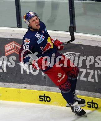 EBEL. Eishockey Bundesliga. EC VSV gegen EC Red Bull Salzburg.  Torjubel Mario Huber (VSV). Villach, am 27.10.2019.
Foto: Kuess
www.qspictures.net
---
pressefotos, pressefotografie, kuess, qs, qspictures, sport, bild, bilder, bilddatenbank