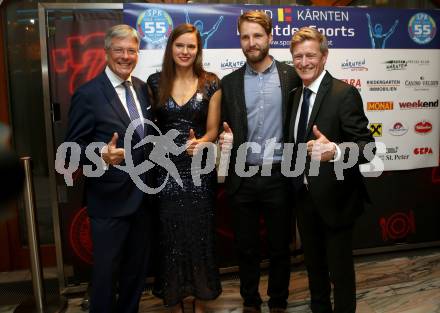 Nacht des Sports. Sportgala. Sportler des Jahres 2019.   Landeshauptmann Peter Kaiser, Vanessa Herzog, Marco Schwarz, Arno Arthofer. Velden, am 30.10.2019.
Foto: Kuess
www.qspictures.net

---
pressefotos, pressefotografie, kuess, qs, qspictures, sport, bild, bilder, bilddatenbank