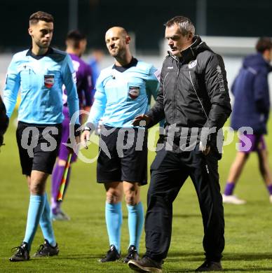 Fussball 2. Liga. SK Austria Klagenfurt gegen  SKU Amstetten. Schiedsrichter Oliver Drachta, Trainer Robert Micheu (Austria Klagenfurt). Klagenfurt, am 1.11.2019.
Foto: Kuess
www.qspictures.net
---
pressefotos, pressefotografie, kuess, qs, qspictures, sport, bild, bilder, bilddatenbank