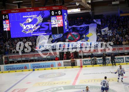 EBEL. Eishockey Bundesliga. EC VSV gegen KAC.   Fans. Villach, am 3.11.2019.
Foto: Kuess
www.qspictures.net

---
pressefotos, pressefotografie, kuess, qs, qspictures, sport, bild, bilder, bilddatenbank