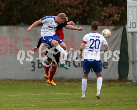 Fussball Kaerntner Liga. Treibach gegen St. Jakob/Ros. .  Jonas Warmuth (Treibach),  Fabio Putzl (St. Jakob). Treibach, am 9.11.2019.
Foto: Kuess
www.qspictures.net
---
pressefotos, pressefotografie, kuess, qs, qspictures, sport, bild, bilder, bilddatenbank