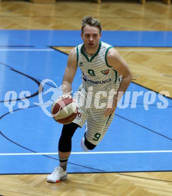 Basketball Zweite Liga 2019/2020. Grunddurchgang 9. Runde. KOS Celovec gegen  Guessing/Jennersdorf Blackbirds 	.  Tim Huber (KOS Celovec). Klagenfurt, am 9.11.2019.
Foto: Kuess
www.qspictures.net

---
pressefotos, pressefotografie, kuess, qs, qspictures, sport, bild, bilder, bilddatenbank