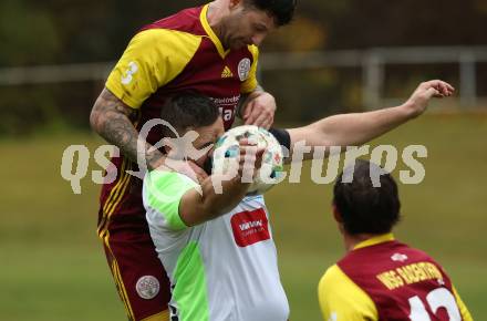 Fussball Unterliga West. Radenthein gegen Lienz. Admir Dzombic,   (Radenthein), Sven Lovric (Lienz). Radenthein, am 2.11.2019.
Foto: Kuess
www.qspictures.net

---
pressefotos, pressefotografie, kuess, qs, qspictures, sport, bild, bilder, bilddatenbank